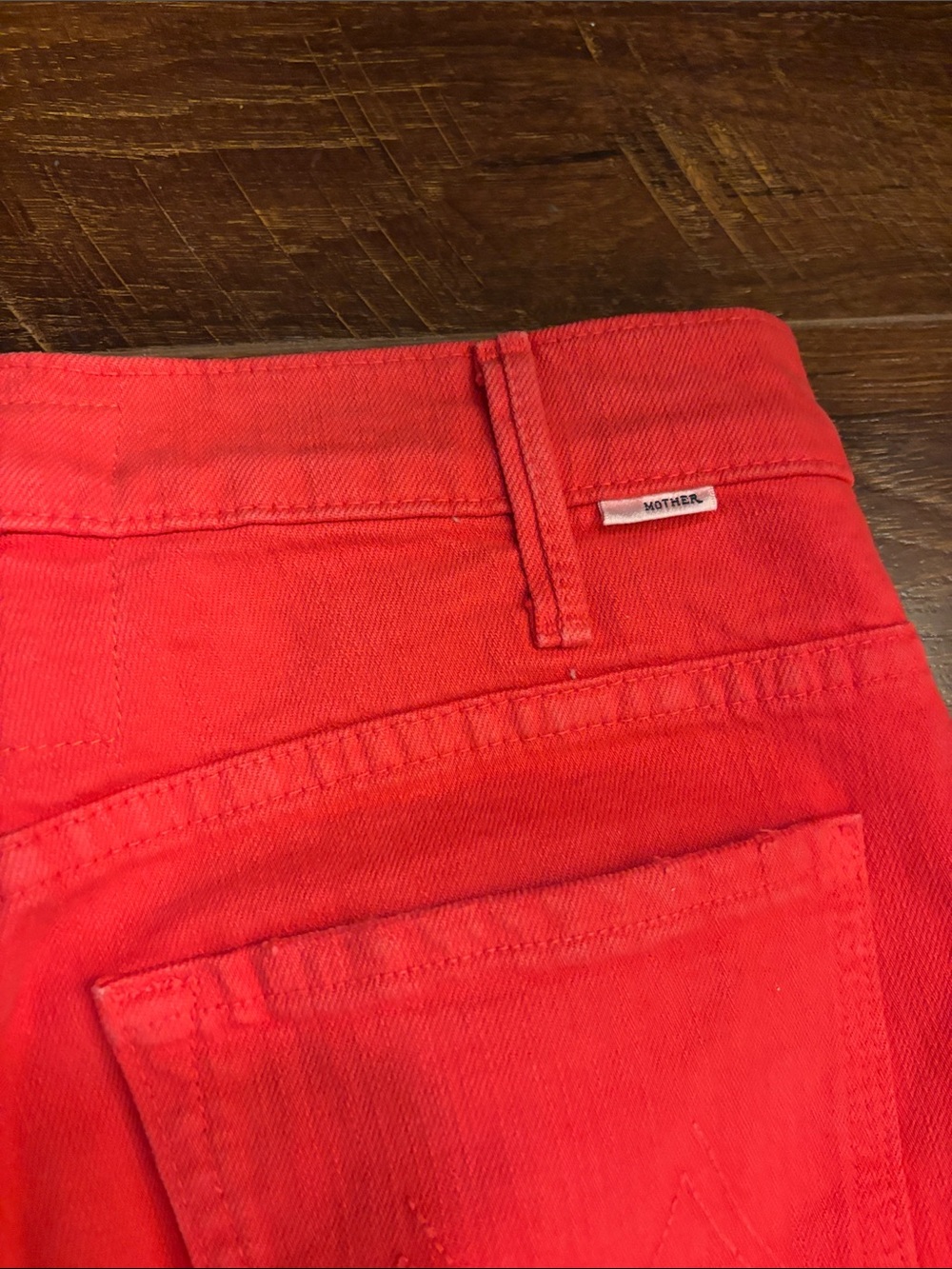 MOTHER THE HUSTLER ANKLE FRAY - THE DEVIL MAY CARE 26 $248 - Picture 12 of 16